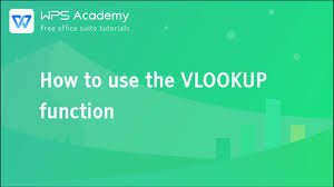 How to use VLOOKUP function across worksheets in WPS Office tables